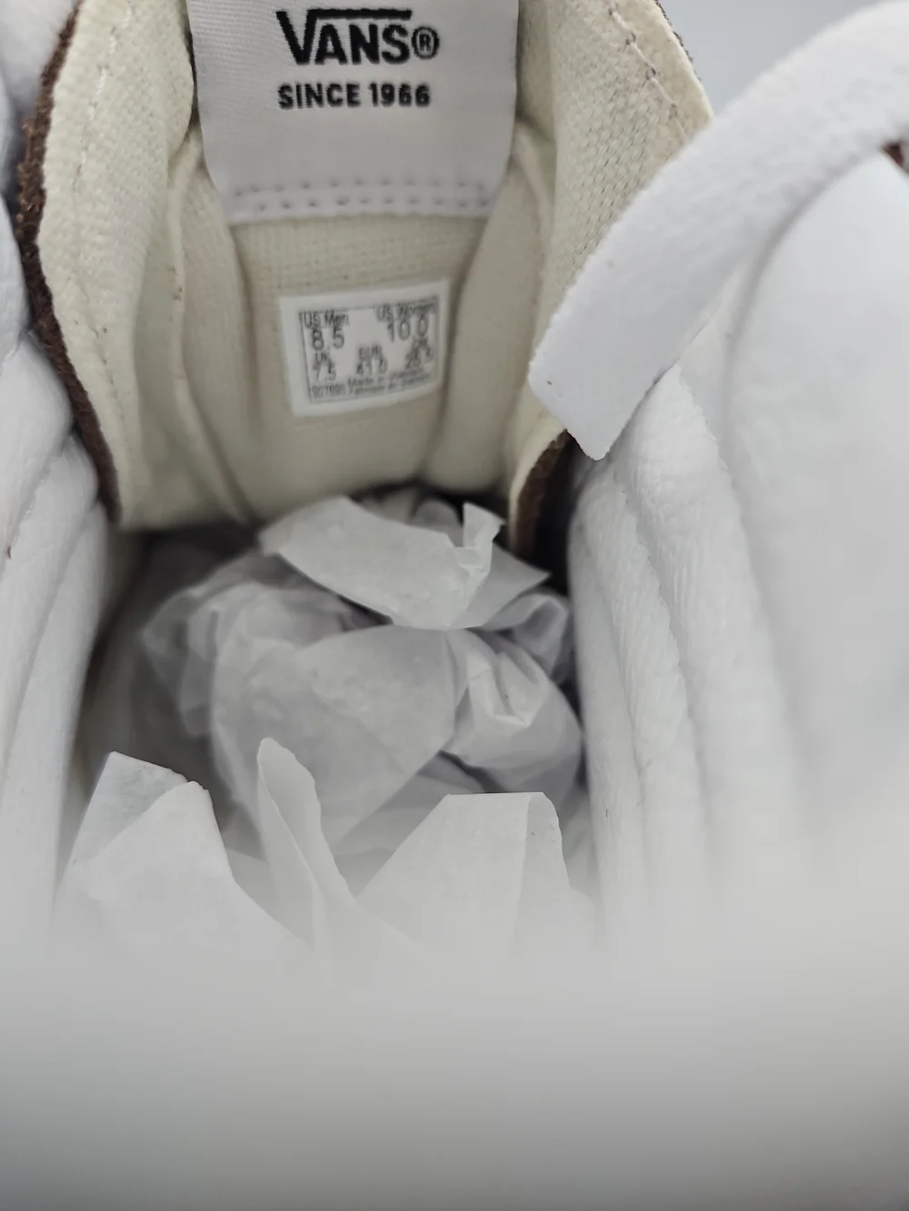 Vans High Top Sneakers Brown and Tan